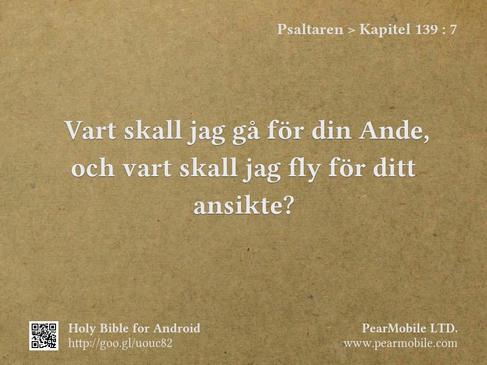 Psaltaren, Kapitel 139:7